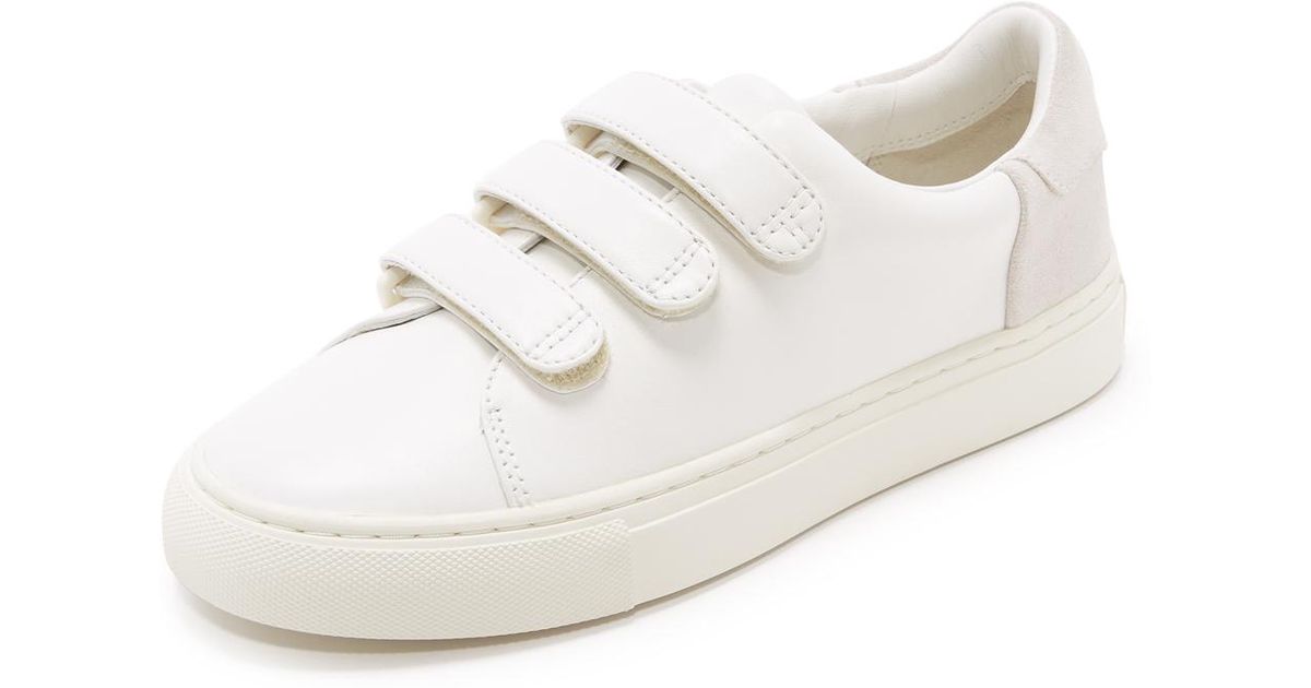 Tory Burch Tory Sport Colorblock Velcro Sneakers in White | Lyst