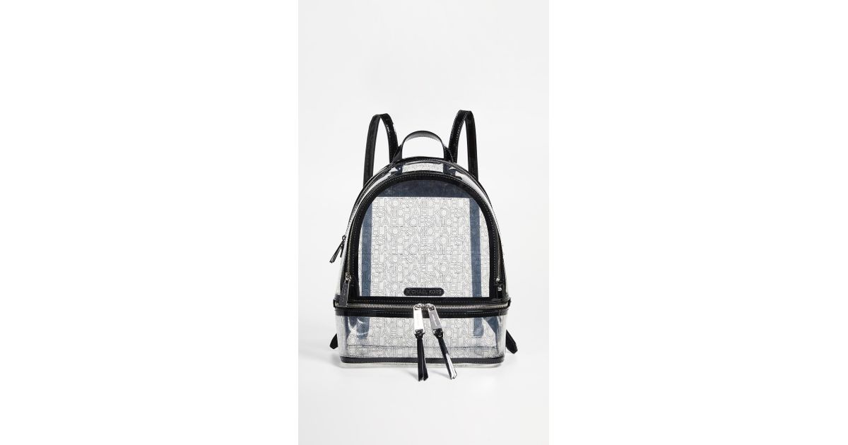 clear michael kors backpack