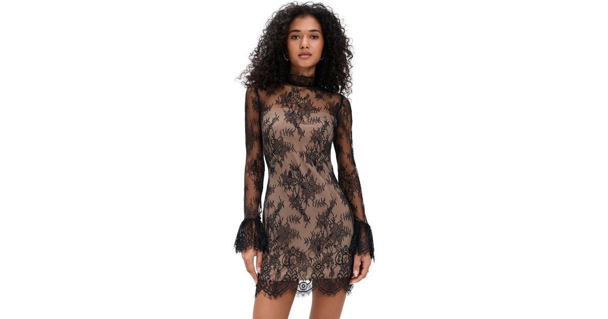Reformation Teanna Dress in Black | Lyst