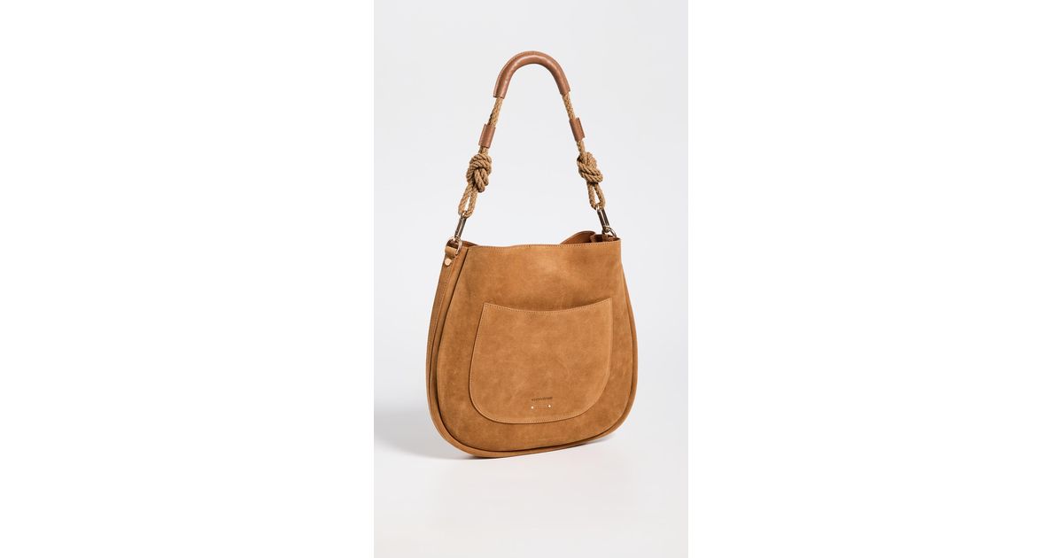 Vanessa Bruno Hobo Round Suede Bag Lyst Canada