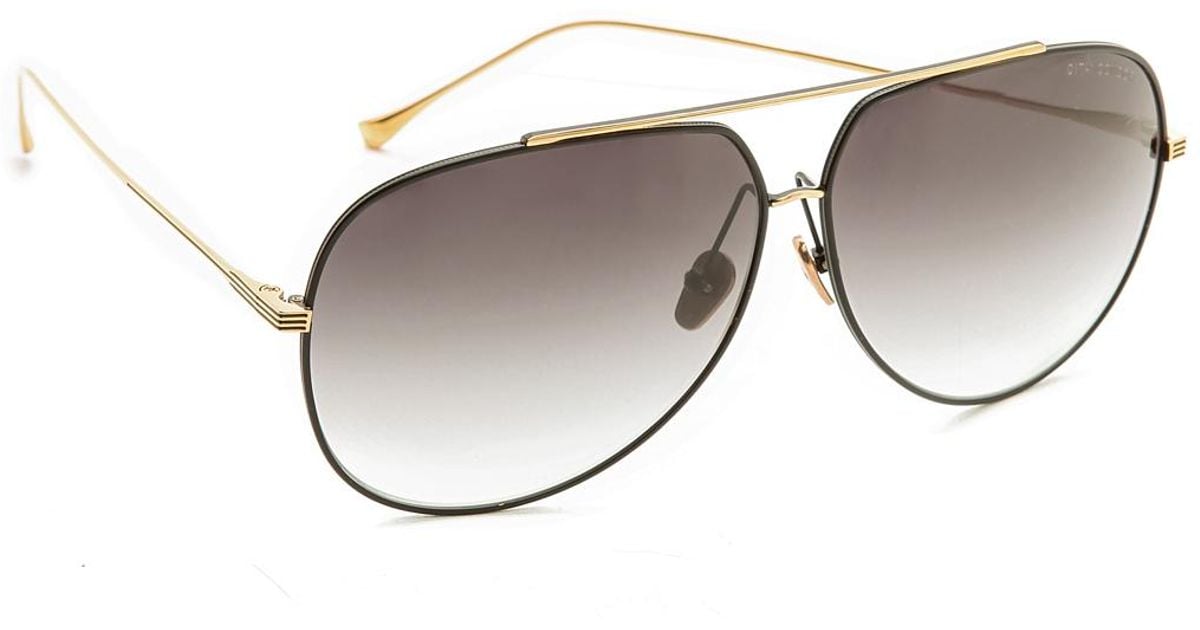 Dita Eyewear Condor Aviator Sunglasses in Black Lyst