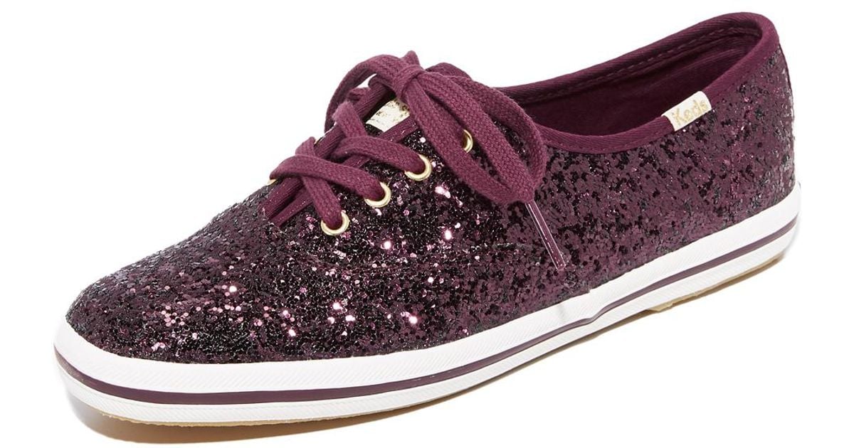 Kate spade purple glitter deals keds