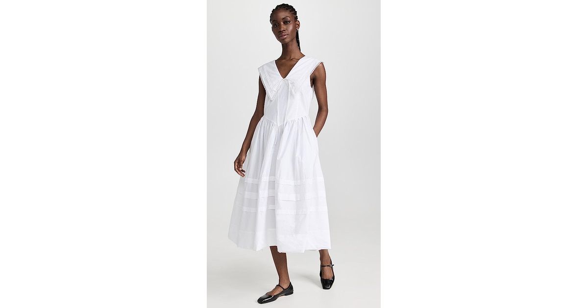 Sandy Liang Opa Dress in White | Lyst