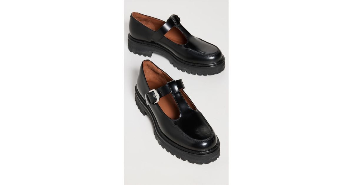 Reformation Abalonia Chunky Mary Jane Loafers in Black Lyst UK