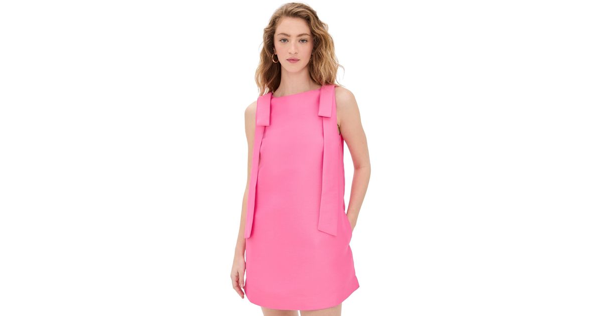 ALIGNE Fern Bow Tie Mini Dress in Pink | Lyst