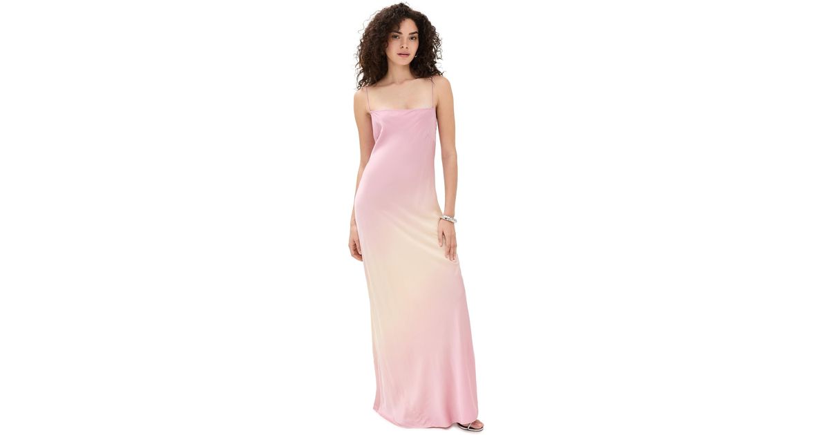 good american satin slip maxi dress Good American Satin Slip Maxi Dress