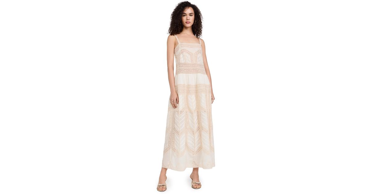 Zimmermann Acacia Lace Trim Slip Dress | Lyst
