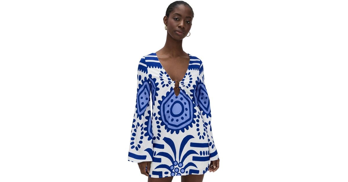 seven wonders callie mini dress Seven Wonders Calli Mini Dress in Blue