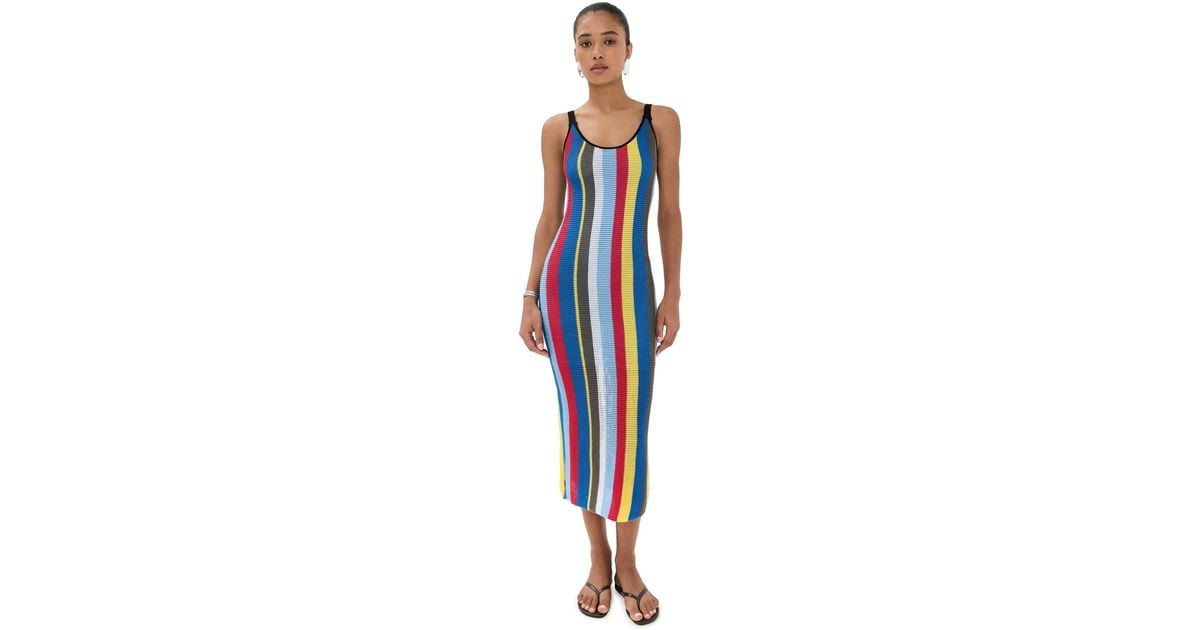 STAUD Jessica Dress in Blue | Lyst