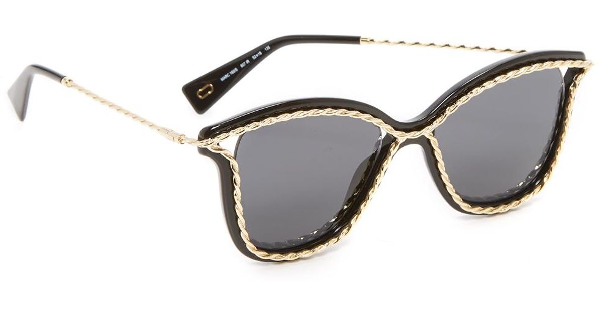 Marc Jacobs Rope Outline Sunglasses - Lyst
