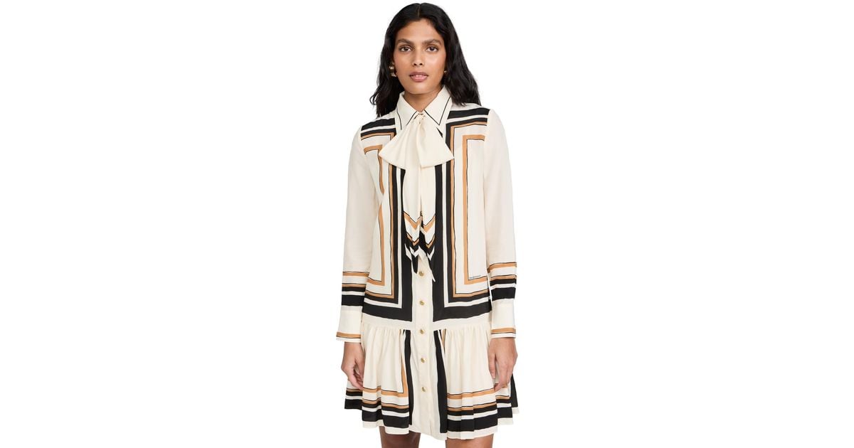 【Zimmermann】PAVILION TIE NECK MINI DRESS タイネック ミニ Zimmermann PAVILION TIE NECK MINI DRESS | REVERSIBLE
