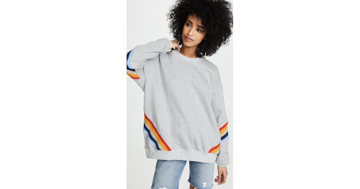 spiritual gangster heart stripe sweatshirt