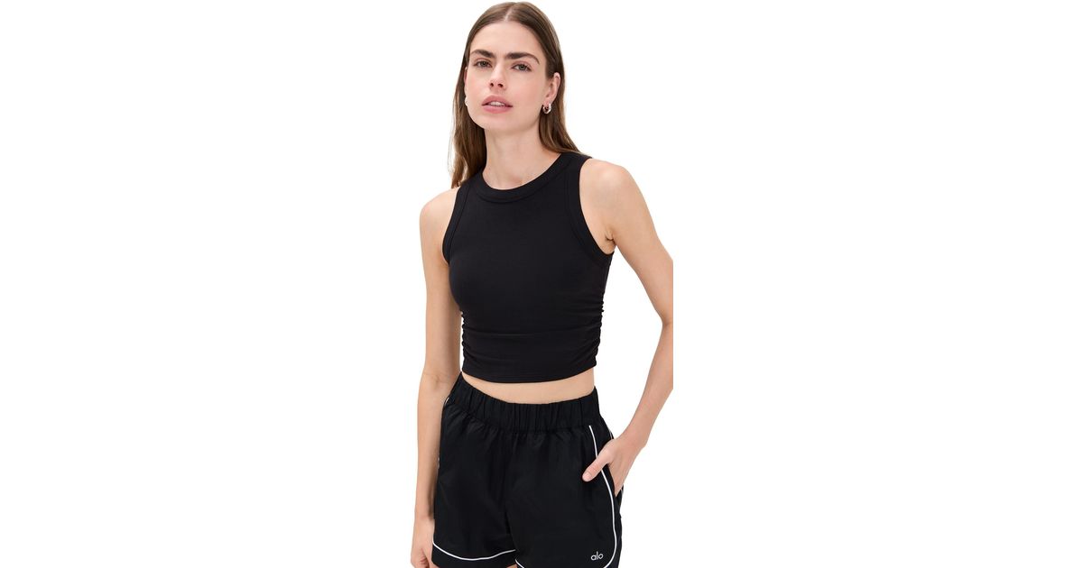 Alo Yoga Sway Bra Tank in Black | Lyst