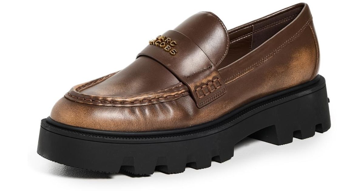 Marc Jacobs The Frankie Loafers in Brown | Lyst Canada