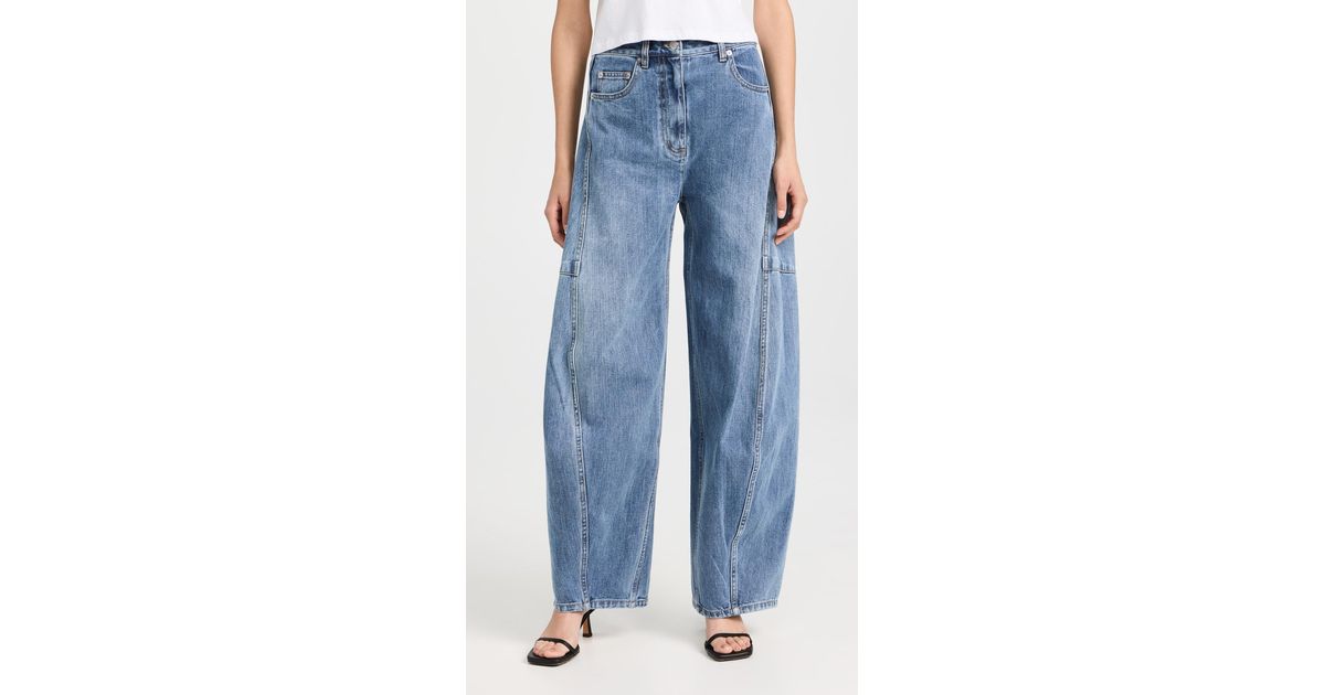 Tibi Classic Wash Denim Sid Jeans in Blue | Lyst