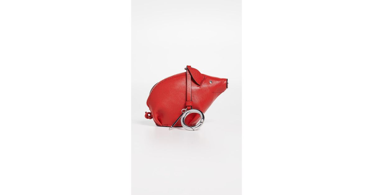 Rebecca Minkoff Red Piggy Bag Charm