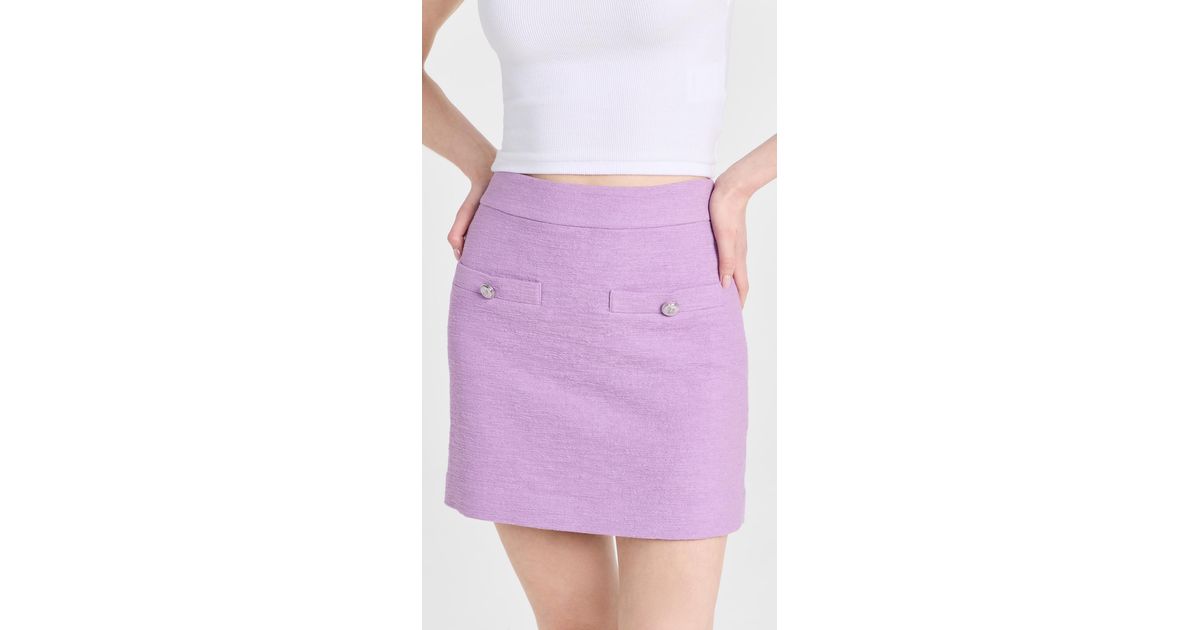 Veronica Beard Emar Skirt in Purple | Lyst
