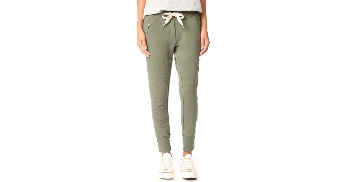 Sincerely Jules Lux Joggers in Green | Lyst