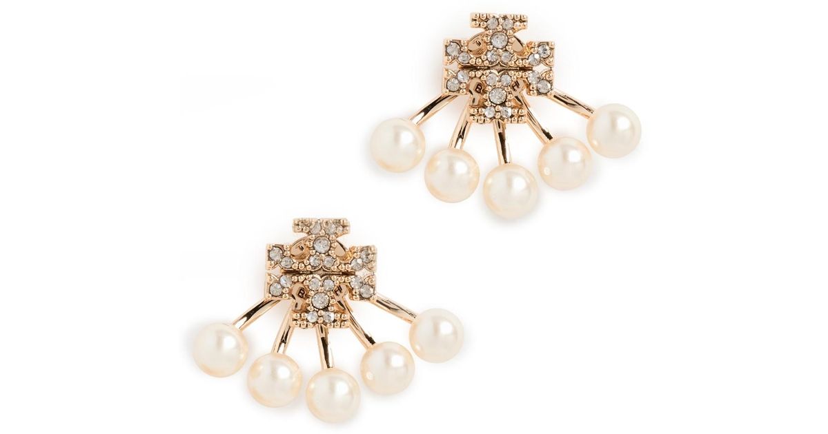 Tory Burch Women's Kira Earrings White main image 1
