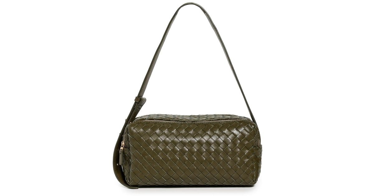 Elleme Trousse Woven Leather Shoulder Bag in Green | Lyst