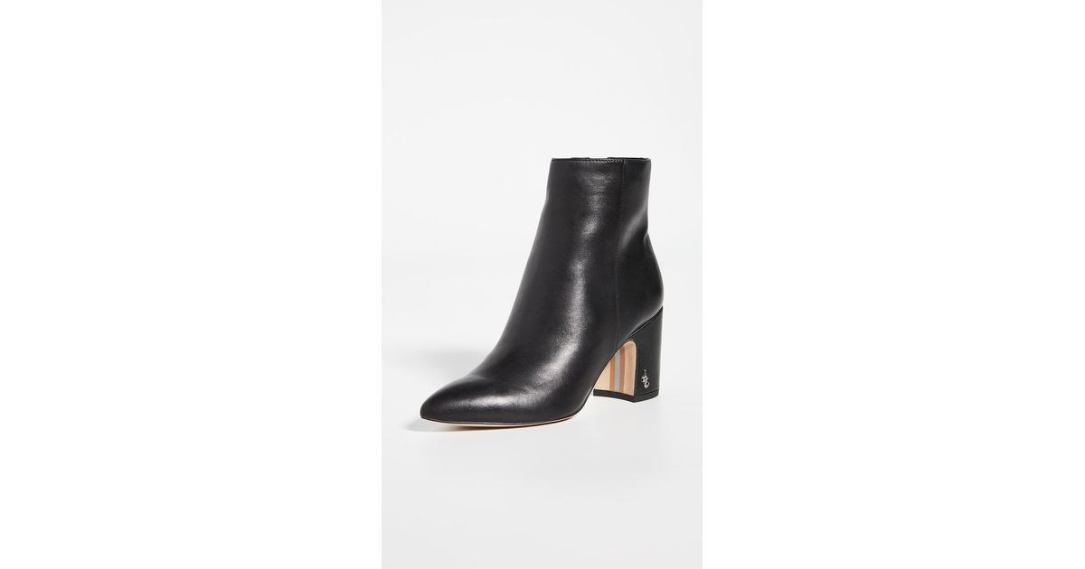 Sam edelman hilty bootie black leather new arrivals
