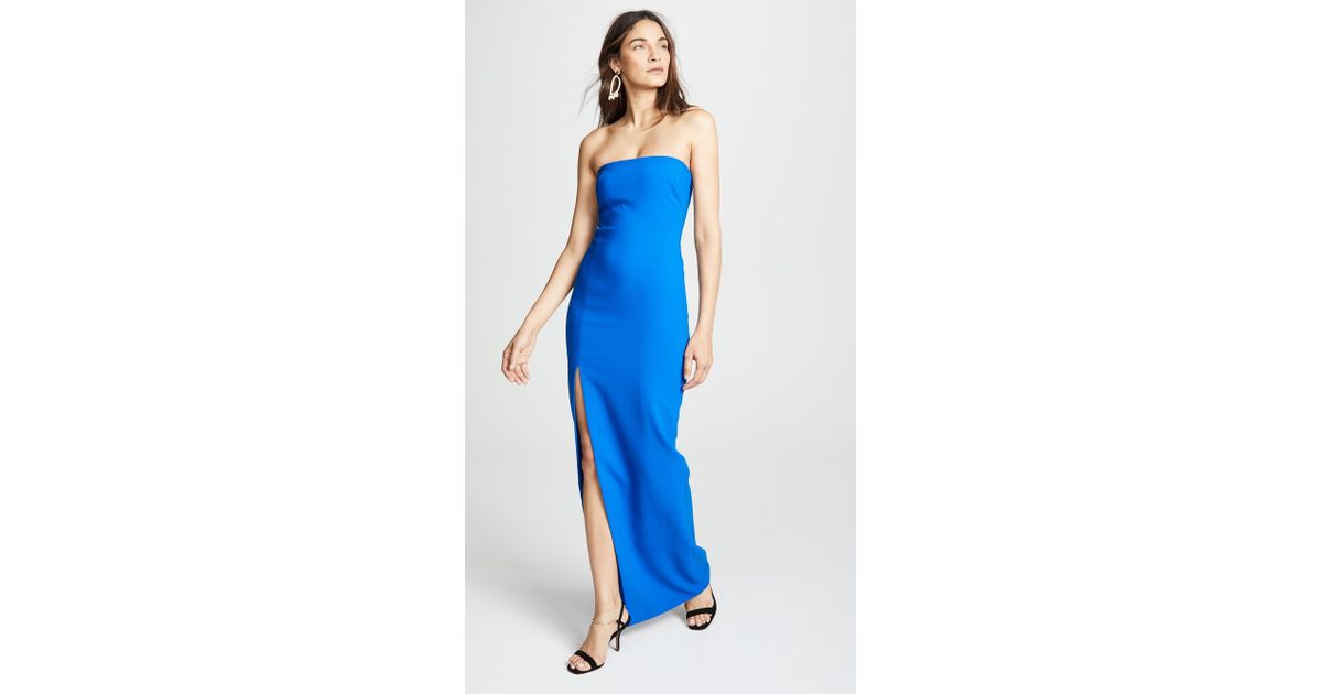 likely palmer strapless gown