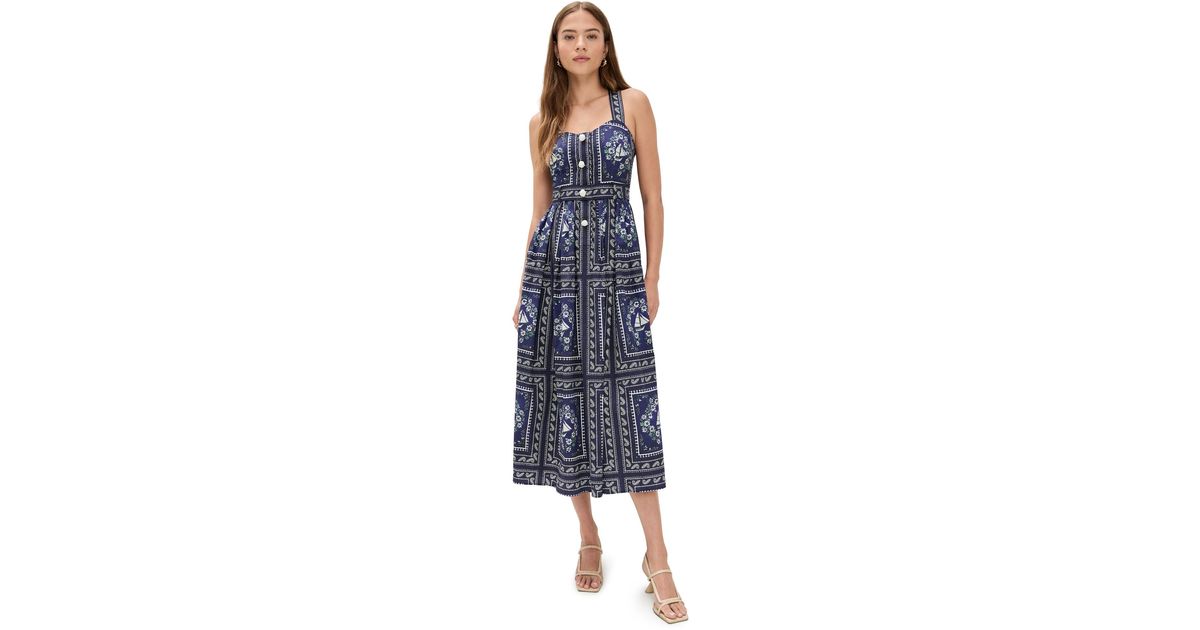 Hunter Bell Cleo Dress in Blue | Lyst