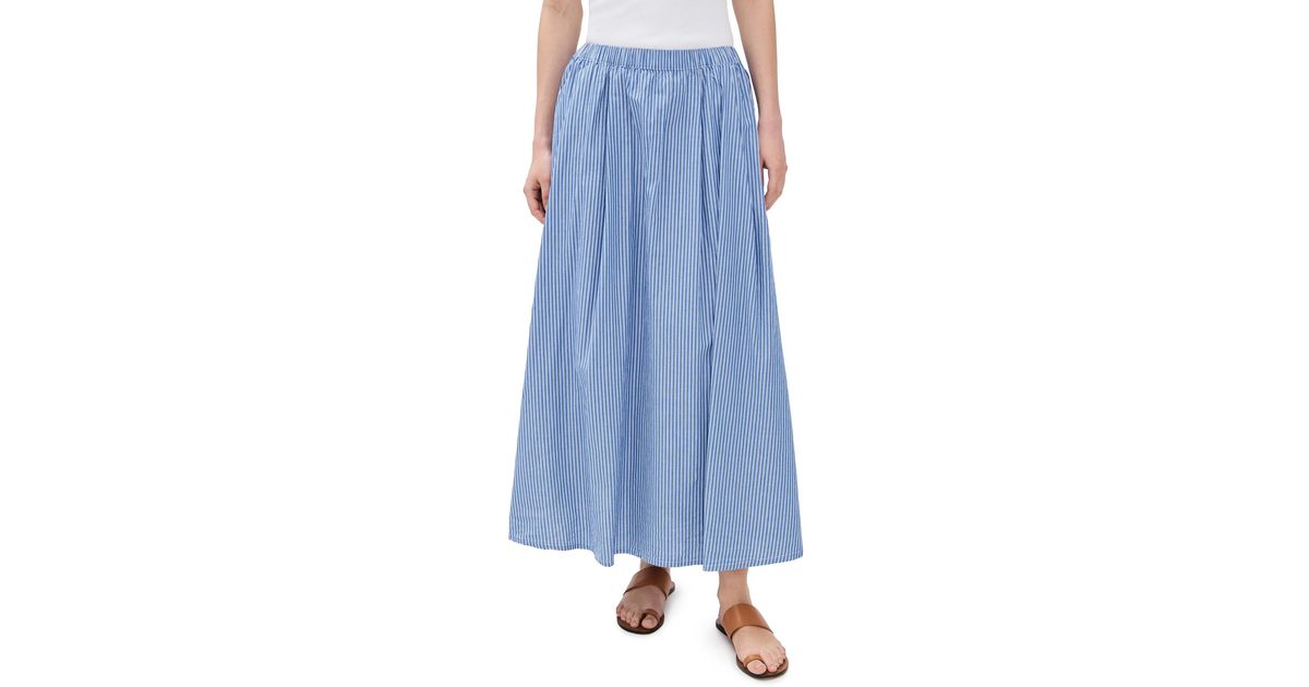 American Vintage Stripe Skirt in Blue | Lyst