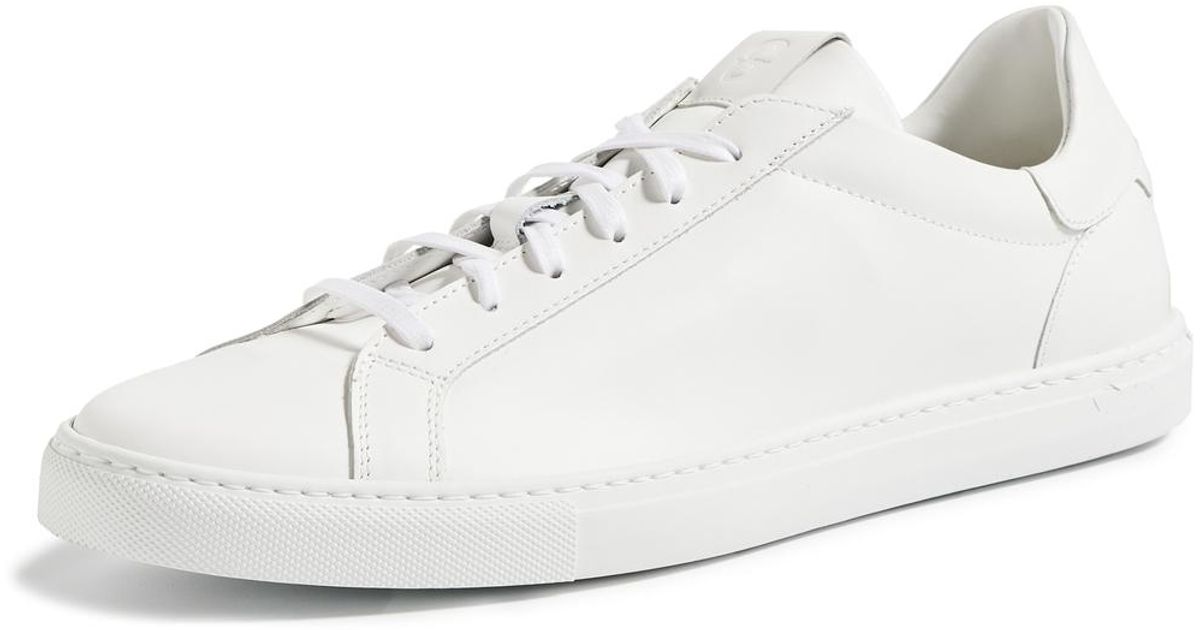 GREATS Reign Low Top Leather Sneakers in White for Men | Lyst