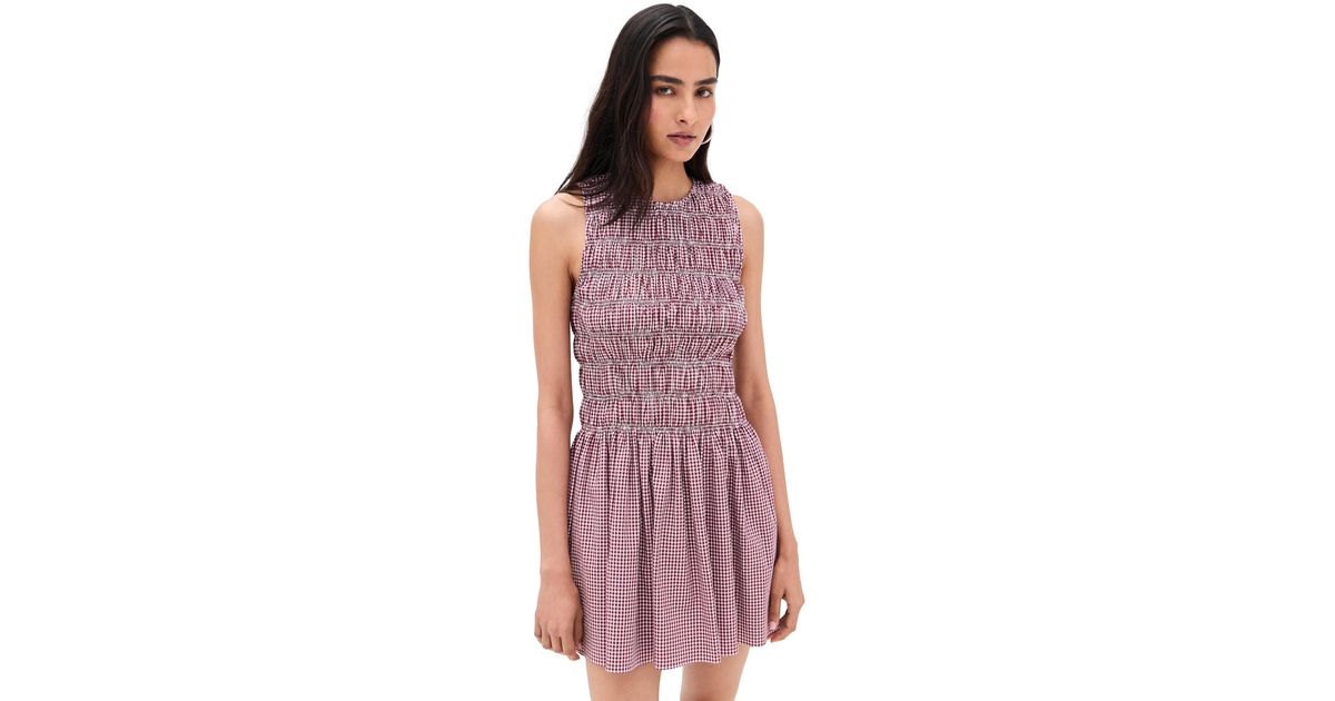 linen sleeveless mini dress English Factory