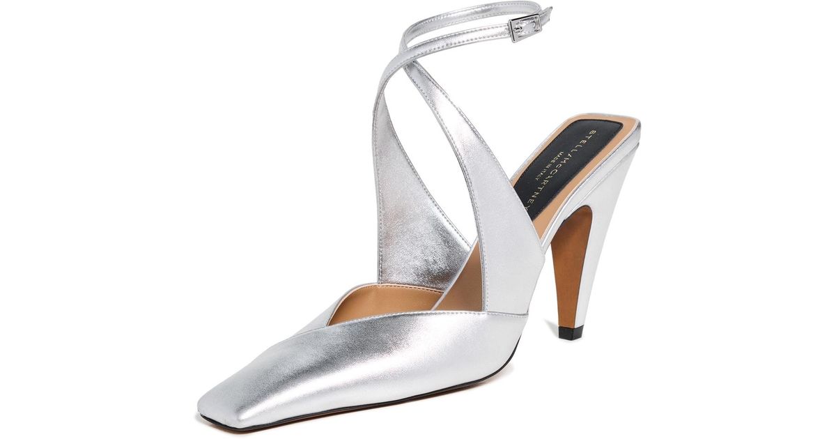 Stella McCartney Spur Metallic Alter Mat Pumps in White | Lyst