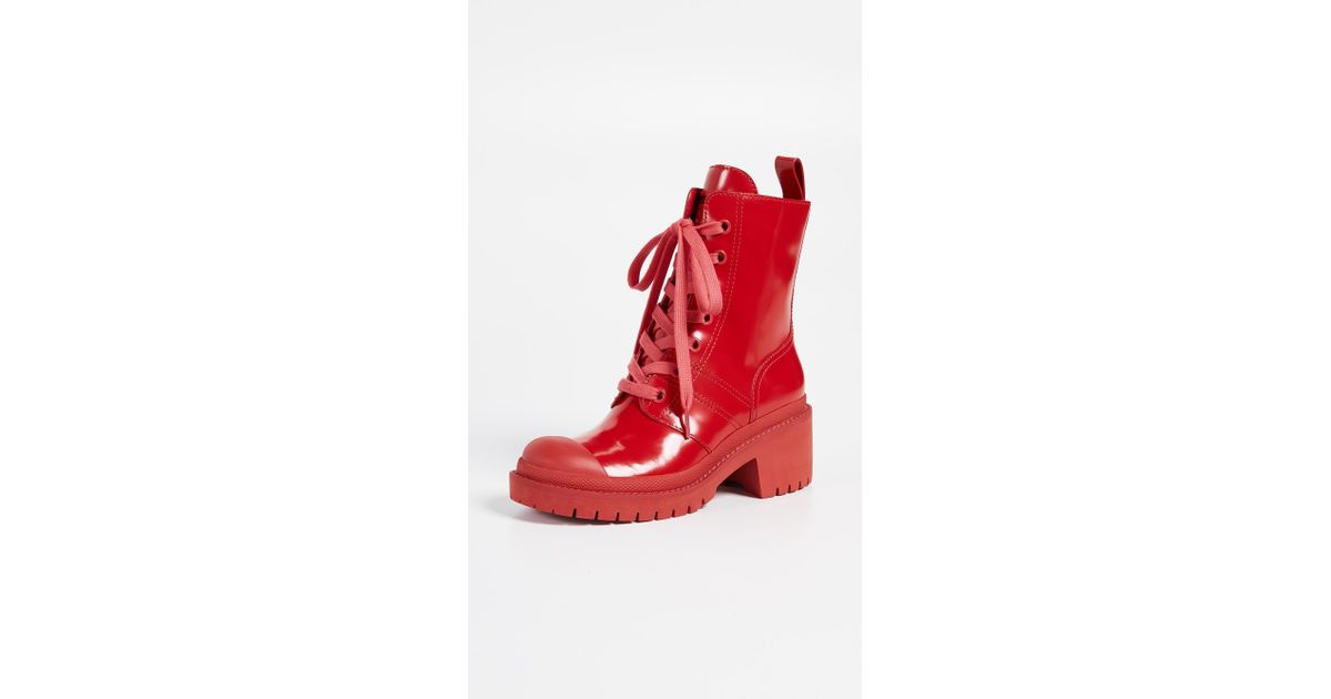 marc jacobs red boots
