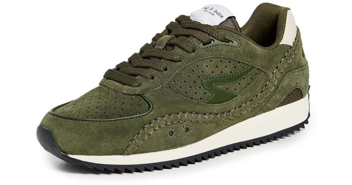 Rag & Bone Rb Drift Runner Sneakers in Green | Lyst