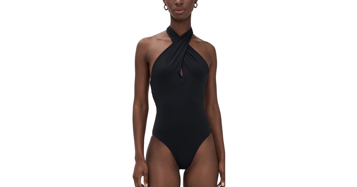 Anine Bing Beatrix One Piece in Black | Lyst display picture 1