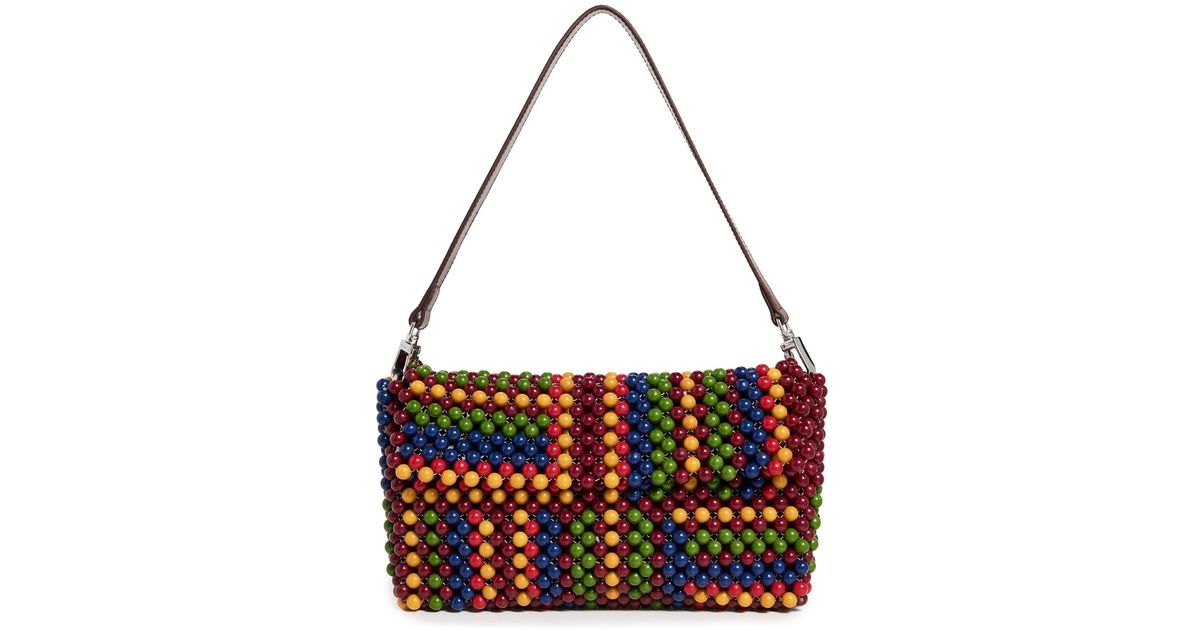 Staud Timmy Convertible Shoulder Bag in Jungle Stripe main image 1