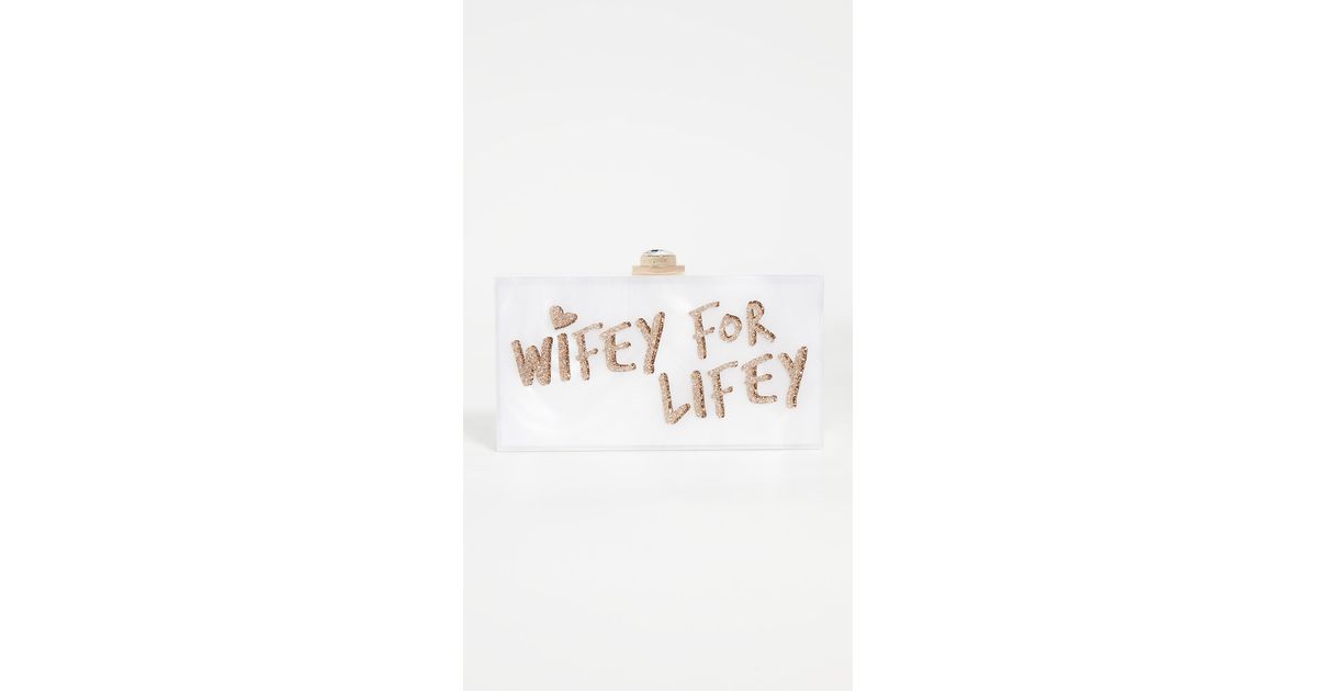 Sophia Webster Synthetic Cleo Wifey For Lifey Minaudiere in White/Gold ...