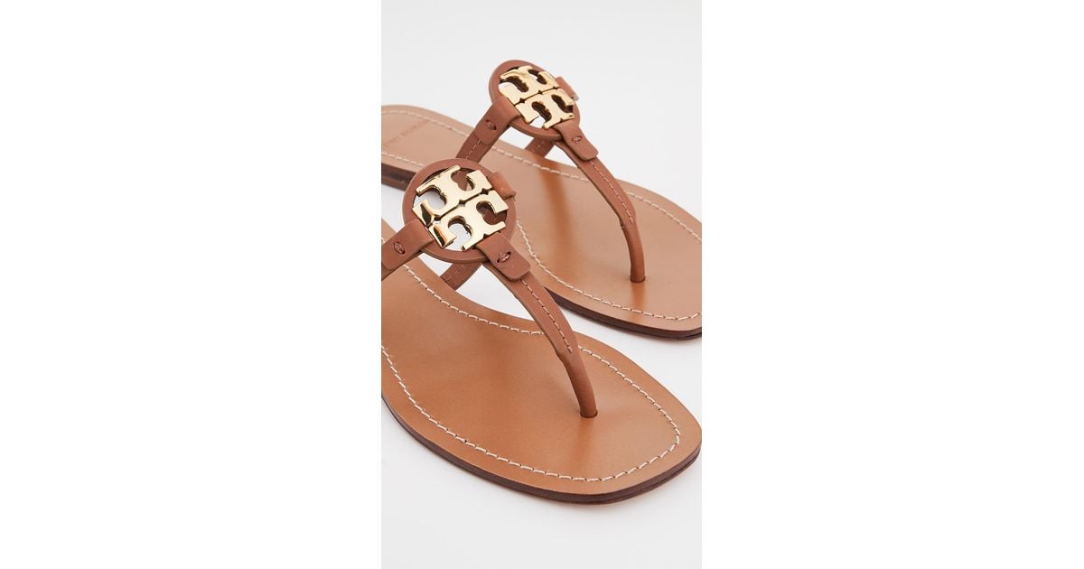 Tory Burch Mini Miller Leather Thong Sandals Lyst