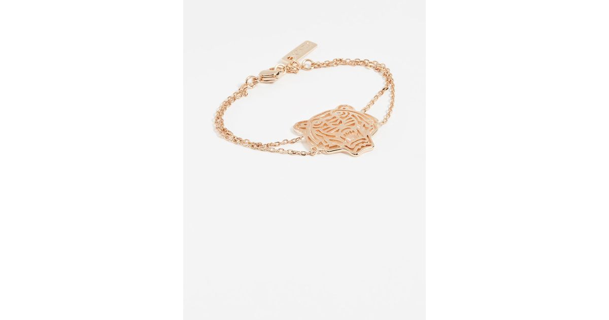 KENZO Tiger Bracelet in Metallic | Lyst