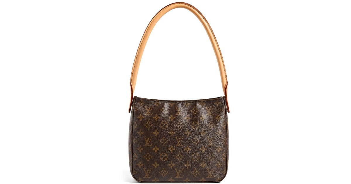 Shopbop Archive Louis Vuitton Looping Mm, Monogram in Brown | Lyst