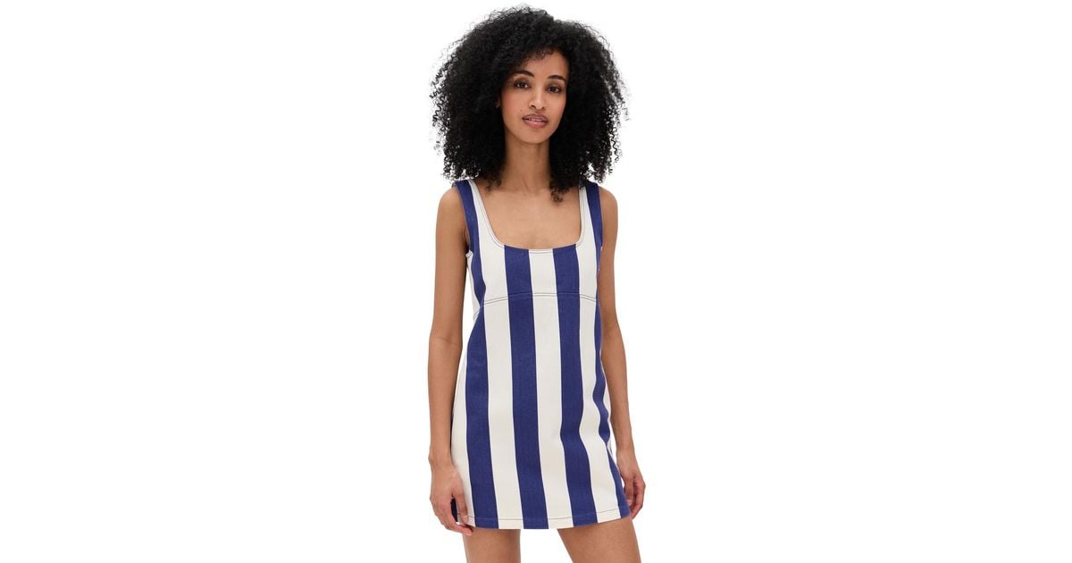 simon miller sahara striped denim dress SIMONMILLER Sahara Striped Denim Dress