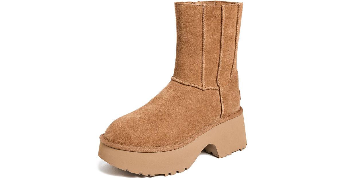 UGG Classic Twin Seam New Heights Boots in White | Lyst