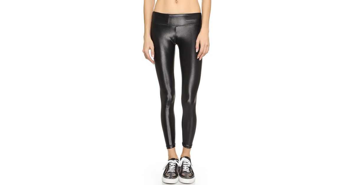 Koral Synthetic Shiny Metallic Active Legging in Black (Blue) - Save 38% - Lyst