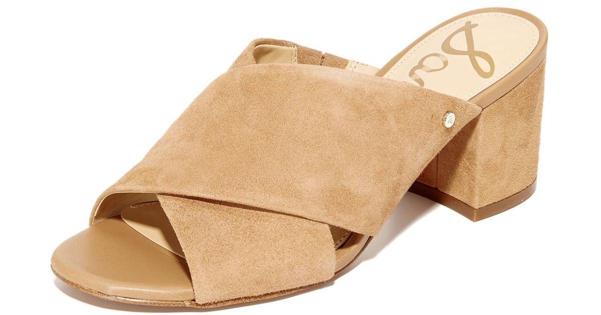 stanley block heel mule sandal