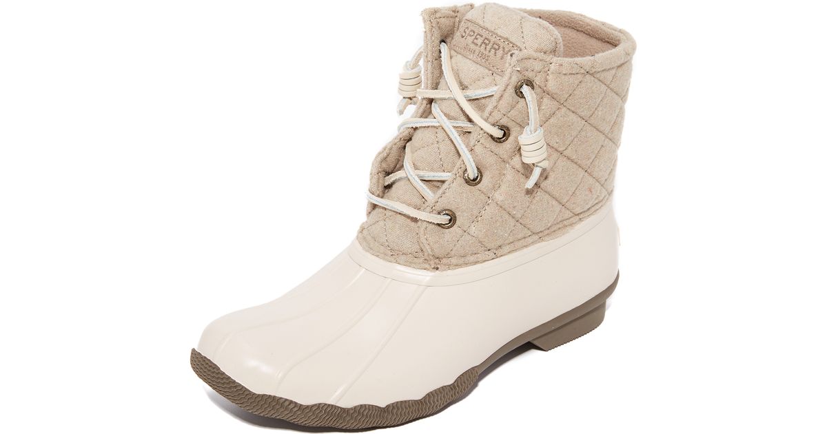 sperry saltwater quilted wool
