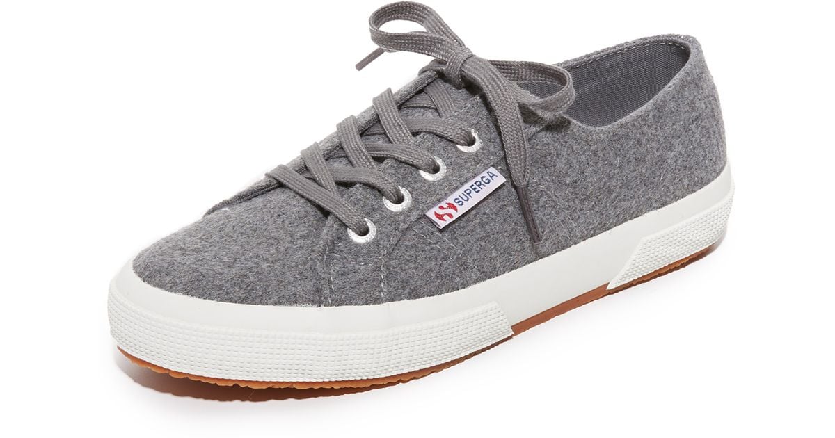 Superga 2750 Wool Sneakers in Gray | Lyst