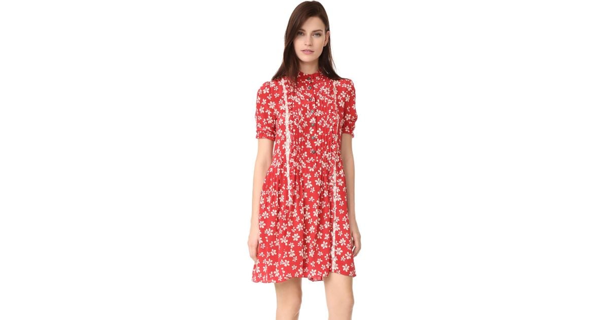 the kooples red floral dress