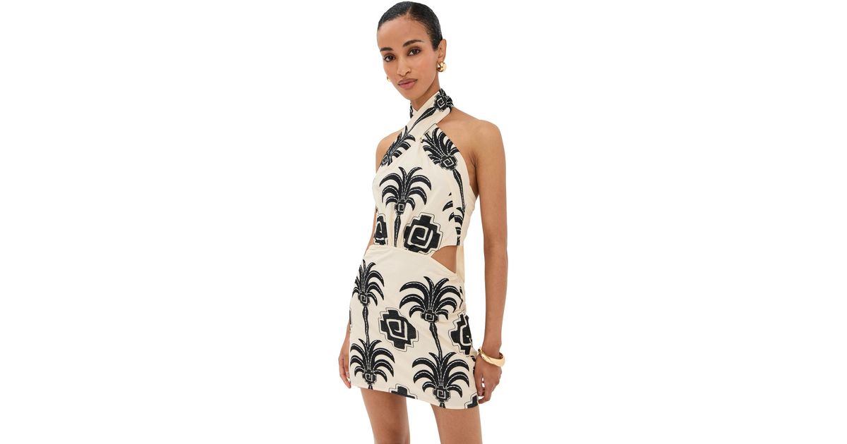 Johanna Ortiz Pintaderas Mini Dress in White