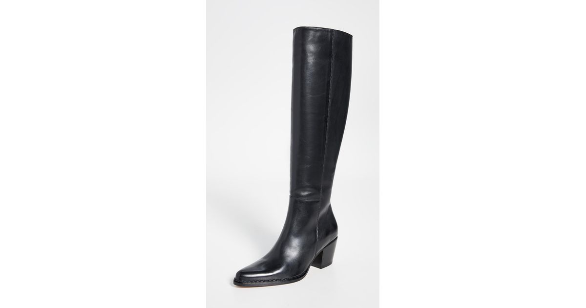 Vince Leather Hurley Tall Boots in 