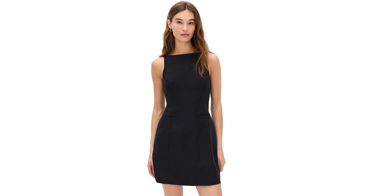 chinese dress ladies Lyra Linen Mini Dress