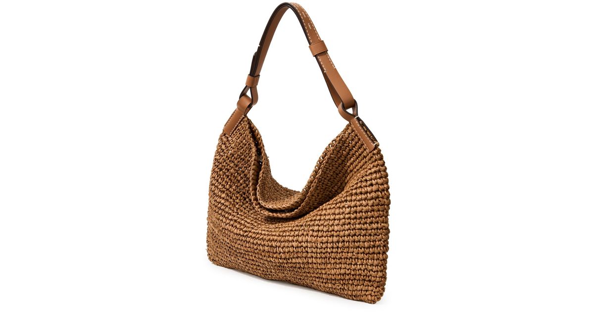 PROENZA SCHOULER WHITE LABEL Minetta Raffia Bag in Brown Lyst